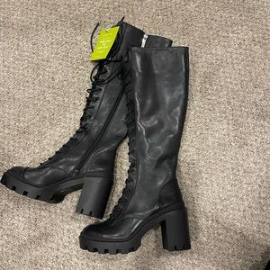 Gianni Bini High calf combat boots